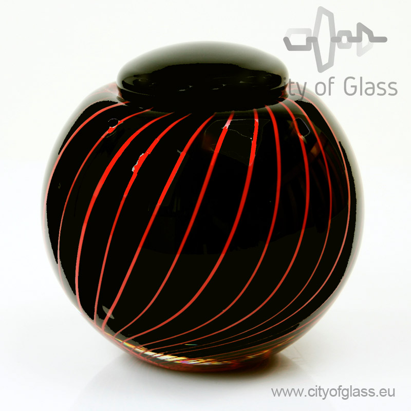 Urn Black & Red - 14 cm